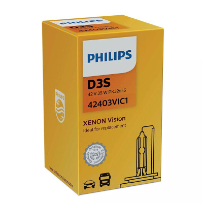 Автолампа ксенон PHILIPS 42403VIC1 D3S 42V 35W PK32d-5 Vision Автолампа ксенон PHILIPS 42403VIC1 D3S 42V 35W PK32d-5 Vision