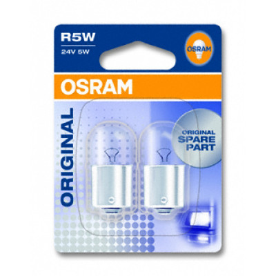 Автолампа ук. OSRAM 5626 R5W 24V BA15d 10X5 Автолампа ук. OSRAM 5626 R5W 24V BA15d 10X5