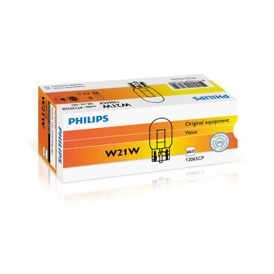 Автолампа ук. PHILIPS 12065CP W21W 12V 21W W3X16d Автолампа ук. PHILIPS 12065CP W21W 12V 21W W3X16d