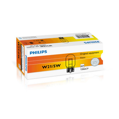 Автолампа ук. PHILIPS 12066CP W21/5W 12V 21/5W W3X16q