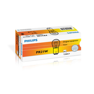 Автолампа ук. PHILIPS 12088CP PR21W 12V 21W BAW15s Red Автолампа ук. PHILIPS 12088CP PR21W 12V 21W BAW15s Red