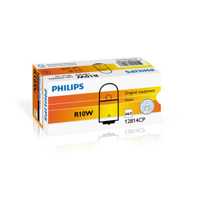 Автолампа ук. PHILIPS 12814CP R10W 12V 10W BA15s Автолампа ук. PHILIPS 12814CP R10W 12V 10W BA15s