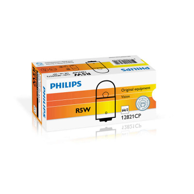 Автолампа ук. PHILIPS 12821CP R5W 12V 5W BA15s Автолампа ук. PHILIPS 12821CP R5W 12V 5W BA15s