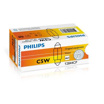 Автолампа ук. PHILIPS 12844CP C5WX35mm 12V 5W SV8,5 Автолампа ук. PHILIPS 12844CP C5WX35mm 12V 5W SV8,5
