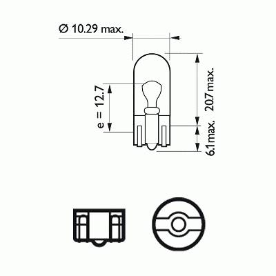 Автолампа ук. PHILIPS 13961CP W5W 24V 5W W2, 1X9, 5d Автолампа ук. PHILIPS 13961CP W5W 24V 5W W2, 1X9, 5d