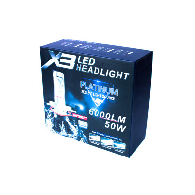 Комплект LED ламп AllLight X3 H1 50W 6000K 6000lm с радиатором Комплект LED ламп AllLight X3 H1 50W 6000K 6000lm с радиатором