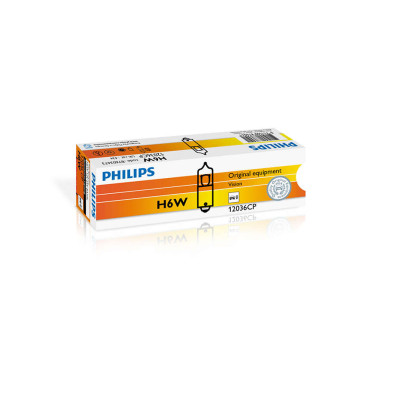 Автолампа ук. PHILIPS 12036 BLI2 H6W 12V 6W BAX9s 2 штуки на блістері Автолампа ук. PHILIPS 12036 BLI2 H6W 12V 6W BAX9s 2 штуки на блістері