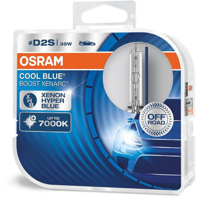 Автолампа ксенон OSRAM 66240CBB-DUO COOL BLUE BOOST D2S 85V 35W P32d-2 XENARC комплект