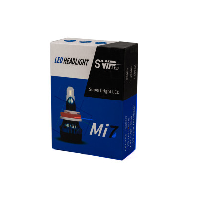 Комплект LED ламп HeadLight Mi7 H11 (PGJ19-2) 55W 12V 4000Lm з активним охолодженням Комплект LED ламп HeadLight Mi7 H11 (PGJ19-2) 55W 12V 4000Lm з активним охолодженням