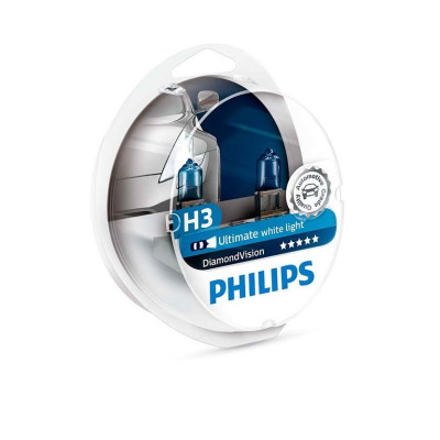 Автолампа PHILIPS 12336DVS2 H3 55W 12V PK22s DiamondVision комплект 2шт Автолампа PHILIPS 12336DVS2 H3 55W 12V PK22s DiamondVision комплект 2шт