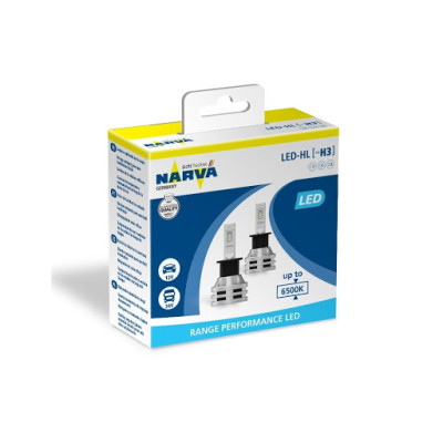 Комплект діодних ламп Narva 18058 H3 12/24v 6500K X2 24W RPL Range Performance Комплект діодних ламп Narva 18058 H3 12/24v 6500K X2 24W RPL Range Performance