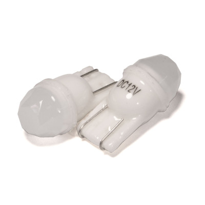 Світлодіодна лампа StarLight T10 1 діод COB 12V 0.4W WHITE / матова лінза / CERAMIC Світлодіодна лампа StarLight T10 1 діод COB 12V 0.4W WHITE / матова лінза / CERAMIC