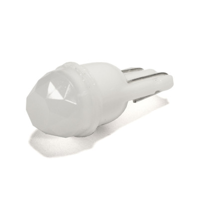 Світлодіодна лампа StarLight T10 1 діод COB 12V 0.4W WHITE / матова лінза / CERAMIC Світлодіодна лампа StarLight T10 1 діод COB 12V 0.4W WHITE / матова лінза / CERAMIC