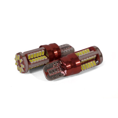 Светодиодная лампа StarLight T10 57(48+9) диодов SMD 12V-24V 3W WHITE / Canbus / мультиполярная / печатная плата