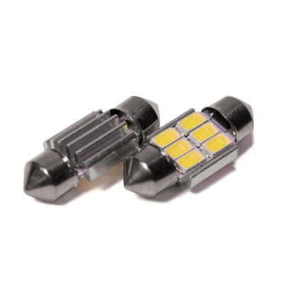 Светодиодная лампа StarLight T11 6 диодов 5630 1W 12V WHITE / 31mm / мультиполярная Светодиодная лампа StarLight T11 6 диодов 5630 1W 12V WHITE / 31mm / мультиполярная