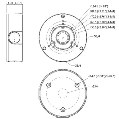 Коммутационный бокс Dahua PFA130-E Коммутационный бокс Dahua PFA130-E