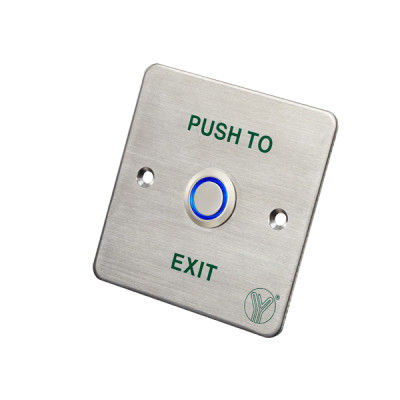 Кнопка выхода Yli Electronic PBK-814C(LED) с LED-подсветкой