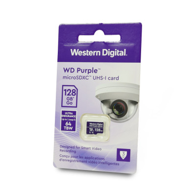 Карта памяти специализирована для видеонаблюдения Western Digital MICRO SDXC 128GB UHS-I WDD128G1P0C WDC Карта памяти специализирована для видеонаблюдения Western Digital MICRO SDXC 128GB UHS-I WDD128G1P0C WDC