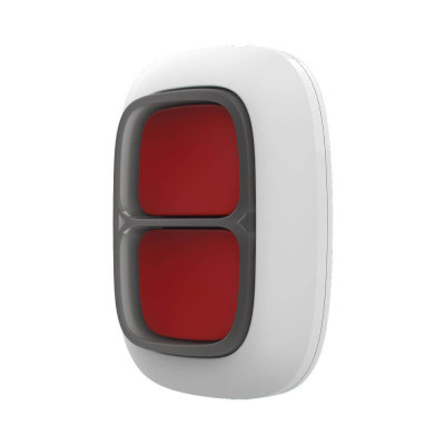 Беспроводная экстренная кнопка Ajax DoubleButton white с защитой от случайных нажатий Беспроводная экстренная кнопка Ajax DoubleButton white с защитой от случайных нажатий