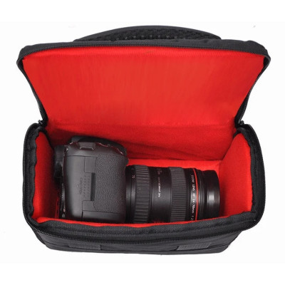 Фотосумка универсальная к фотоаппарату Canon EOS Nikon Sony с ремнем Черный (IBF055BR) Фотосумка универсальная к фотоаппарату Canon EOS Nikon Sony с ремнем Черный (IBF055BR)