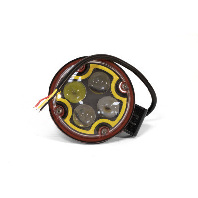 Светодиодная фара AllLight 3WL-07R spot 9-30V + желтый страбоскоп Светодиодная фара AllLight 3WL-07R spot 9-30V + желтый страбоскоп