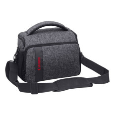 Сумка до фотоапарата Canon EOS + дощовик Сірий із чорним (IBF057SB)