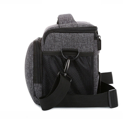 Сумка к фотоаппарату Canon EOS + дождевик Серый с черным (IBF057SB)