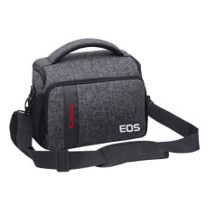 Сумка до фотоапарата Canon EOS + дощовик Сірий із чорним (IBF057SB1)