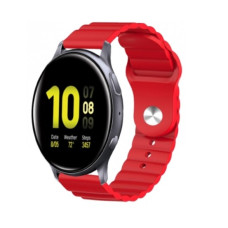 Ремешок BeWatch для Samsung Galaxy Watch 42 | 3 41 mm | Active | Active 2 силиконовый 20мм Wave Красный (1010704)