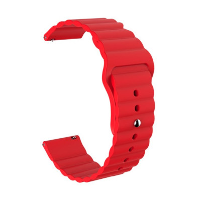 Ремешок BeWatch для Amazfit BIP | Bip Lite | Bip U / Pro/ Mini | GTS | GTS 2 (E) | GTR 42mm силиконовый 20мм Wave Красный (1010704) Ремешок BeWatch для Amazfit BIP | Bip Lite | Bip U / Pro/ Mini | GTS | GTS 2 (E) | GTR 42mm силиконовый 20мм Wave Красный (1010704)