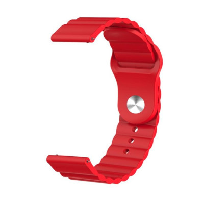 Ремешок BeWatch для Amazfit BIP | Bip Lite | Bip U / Pro/ Mini | GTS | GTS 2 (E) | GTR 42mm силиконовый 20мм Wave Красный (1010704) Ремешок BeWatch для Amazfit BIP | Bip Lite | Bip U / Pro/ Mini | GTS | GTS 2 (E) | GTR 42mm силиконовый 20мм Wave Красный (1010704)