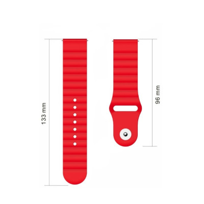 Ремешок BeWatch для Amazfit BIP | Bip Lite | Bip U / Pro/ Mini | GTS | GTS 2 (E) | GTR 42mm силиконовый 20мм Wave Красный (1010704) Ремешок BeWatch для Amazfit BIP | Bip Lite | Bip U / Pro/ Mini | GTS | GTS 2 (E) | GTR 42mm силиконовый 20мм Wave Красный (1010704)