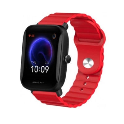 Ремешок BeWatch для Amazfit BIP | Bip Lite | Bip U / Pro/ Mini | GTS | GTS 2 (E) | GTR 42mm силиконовый 20мм Wave Красный (1010704) Ремешок BeWatch для Amazfit BIP | Bip Lite | Bip U / Pro/ Mini | GTS | GTS 2 (E) | GTR 42mm силиконовый 20мм Wave Красный (1010704)