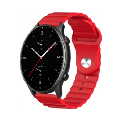 Ремешок BeWatch для Amazfit BIP | Bip Lite | Bip U / Pro/ Mini | GTS | GTS 2 (E) | GTR 42mm силиконовый 20мм Wave Красный (1010704) Ремешок BeWatch для Amazfit BIP | Bip Lite | Bip U / Pro/ Mini | GTS | GTS 2 (E) | GTR 42mm силиконовый 20мм Wave Красный (1010704)