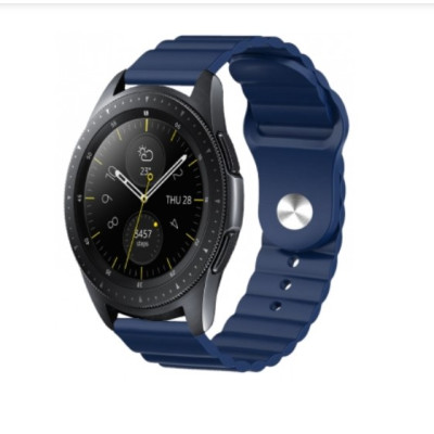 Ремешок BeWatch для Samsung Galaxy Watch 42 | 3 41 mm | Active | Active 2 силиконовый 20мм Wave Темно Синий (1010706) Ремешок BeWatch для Samsung Galaxy Watch 42 | 3 41 mm | Active | Active 2 силиконовый 20мм Wave Темно Синий (1010706)