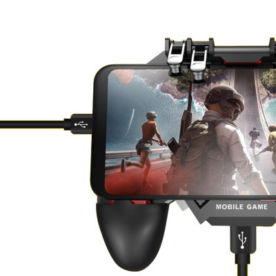 Беспроводной геймпад-триггер для смартфонов 1200 mAh Sandy Union PUBG Mobile AK77 + напальчники Беспроводной геймпад-триггер для смартфонов 1200 mAh Sandy Union PUBG Mobile AK77 + напальчники