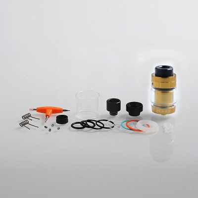 Атомайзер ATVS для вейпа Zeus Dual RTA Gold (am370-hbr) Атомайзер ATVS для вейпа Zeus Dual RTA Gold (am370-hbr)