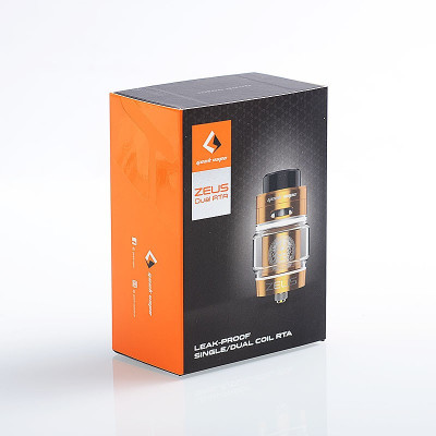 Атомайзер ATVS для вейпа Zeus Dual RTA Gold (am370-hbr) Атомайзер ATVS для вейпа Zeus Dual RTA Gold (am370-hbr)