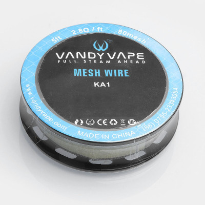 Катушка сетки Vandy Vape Mesh Wire DIY Kanthal 1 80 mesh (bs035-hbr) Катушка сетки Vandy Vape Mesh Wire DIY Kanthal 1 80 mesh (bs035-hbr)