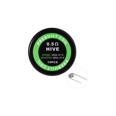 Комплект спіралей PREBUILT Hive Coil 0.5 10 шт Ом (bs056-hbr)