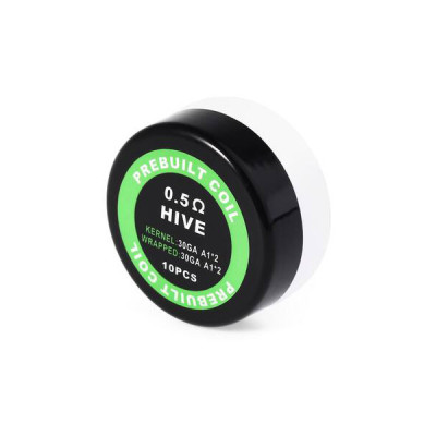 Комплект спиралей PREBUILT Hive Coil 0.5 10 шт Ом (bs056-hbr) Комплект спиралей PREBUILT Hive Coil 0.5 10 шт Ом (bs056-hbr)