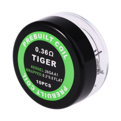 Комплект спиралей PREBUILT Tiger Coil 0.36 10 шт Ом (bs055-hbr) Комплект спиралей PREBUILT Tiger Coil 0.36 10 шт Ом (bs055-hbr)
