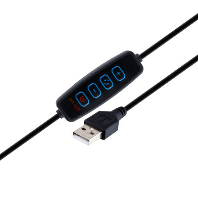 Кільцева лампа Fill Light 2 in 1 light metal with pin 9cm тех. пак Чорний Кільцева лампа Fill Light 2 in 1 light metal with pin 9cm тех. пак Чорний