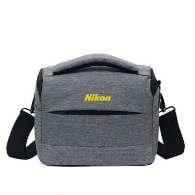 Сумка для фотоаппарата Nikon D противоударный чехол Серый с черным (IBF063SB)