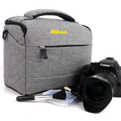 Сумка для фотоаппарата Nikon D противоударный чехол Серый с черным (IBF063SB1) Сумка для фотоаппарата Nikon D противоударный чехол Серый с черным (IBF063SB1)