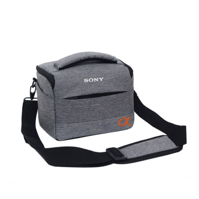 Сумка для фотоаппарата Sony α противоударный чехол Sony Alpha Серый с черным (IBF064SB1) Сумка для фотоаппарата Sony α противоударный чехол Sony Alpha Серый с черным (IBF064SB1)