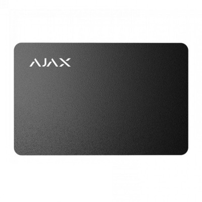 Защищенная бесконтактная карта Ajax Pass black (комплект 3 шт.) для клавиатуры KeyPad Plus