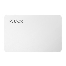 Захищена безконтактна карта Ajax Pass white (комплект 3 шт.) для клавіатури KeyPad Plus