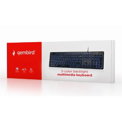 Клавиатура Gembird KB-UML3-01-UA Black USB UKR Клавиатура Gembird KB-UML3-01-UA Black USB UKR