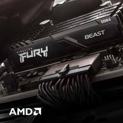 Модуль памяти DDR4 2x16GB/3600 Kingston Fury Beast Black (KF436C18BBK2/32) Модуль памяти DDR4 2x16GB/3600 Kingston Fury Beast Black (KF436C18BBK2/32)